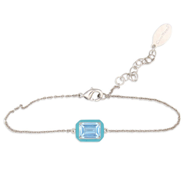 Bracciale Pietra Azzurra Silver