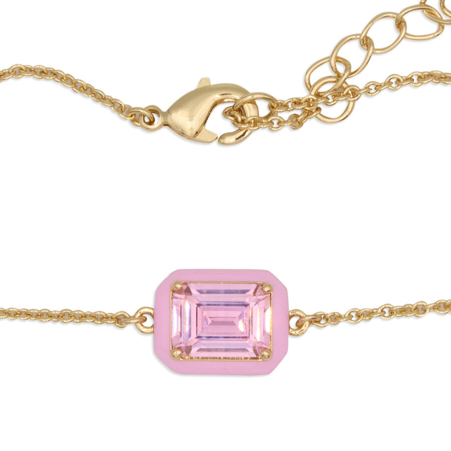 Bracciale Pietra Rosa Yellow Gold - immagine 2