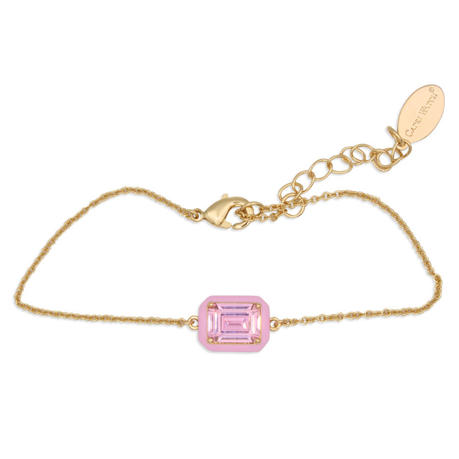 Bracciale Pietra Rosa Yellow Gold