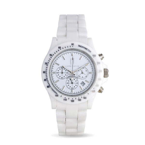 Chrono Ceramic Bianco with Indexes