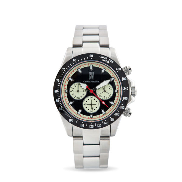 Chrono Contrast Counter Black - Silver