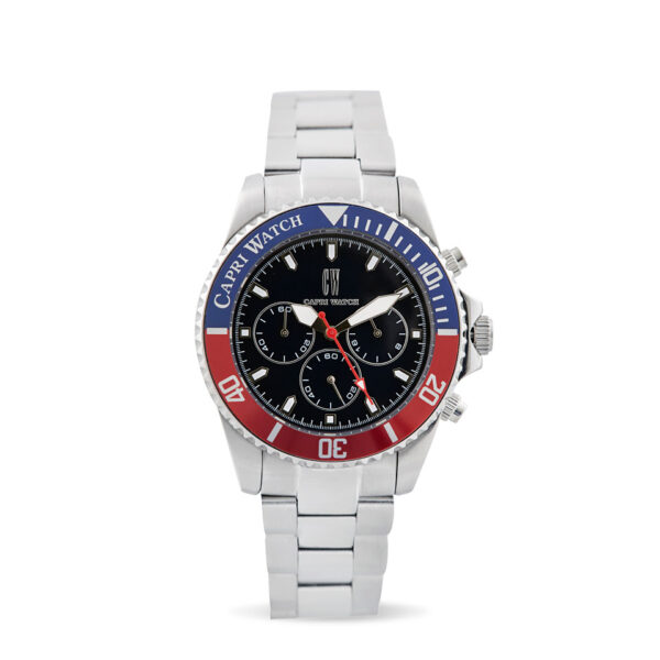 Chrono New Sub Blu Navy-Red Stainless Steel