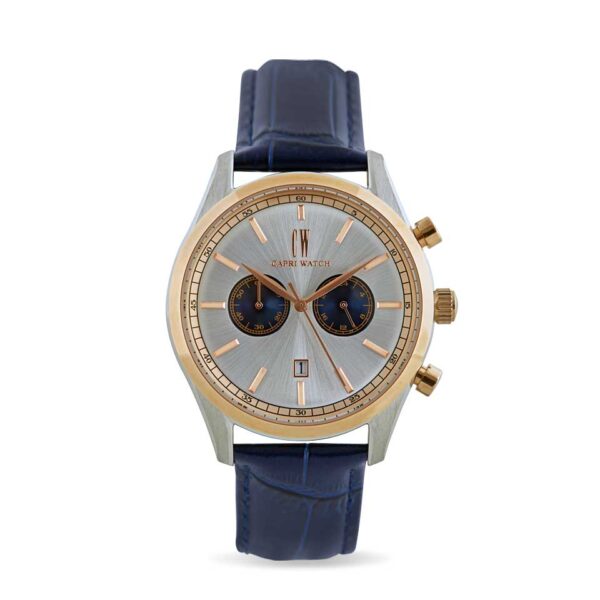 Chrono Sunray Silver-Blu Navy