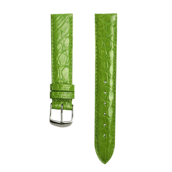 Cinturino Alligator Ansa 16mm in vari colori in Alligatore Verde Chiaro