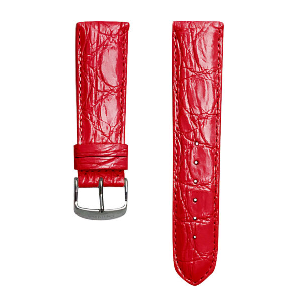 Cinturino Alligator Ansa 20mm in vari colori in Alligatore Rosso