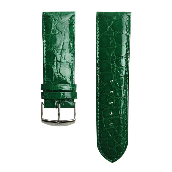 Cinturino Alligator Ansa 24mm in vari colori in Alligatore Verde