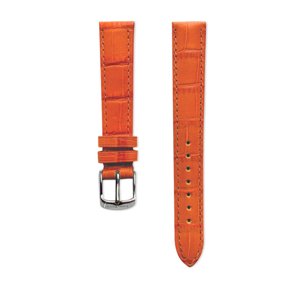 Cinturino in Pelle ansa 16mm in vari colori in Pelle Arancione