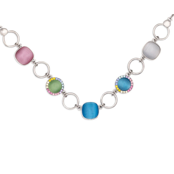 Collana Multicolor Silver