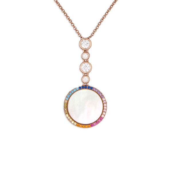 Collana Pendolo Madreperla Rose Gold