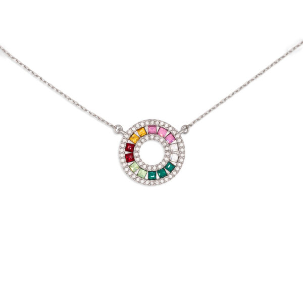 Collana Rainbow Silver
