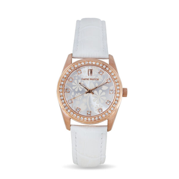 Lady Flowers Bianco Rose Gold