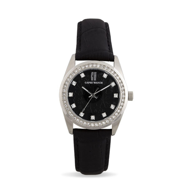 Lady Flowers  Black Stainless Steel