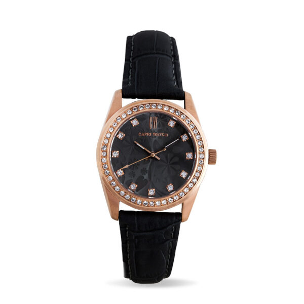 Lady Flowers Grey-Rose Gold