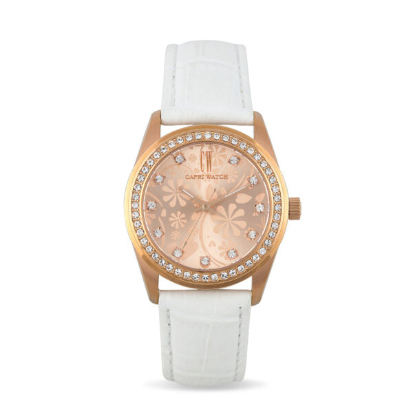 Lady Flowers Rose Gold-Bianco