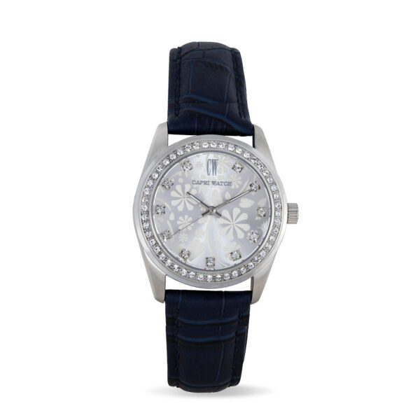 Lady Flowers Stainless Steel Blu
