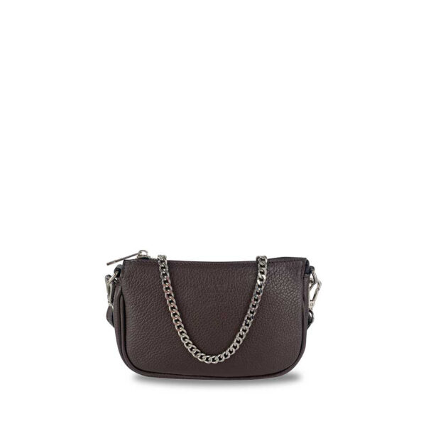 Mini Borsa Marrone con catenina