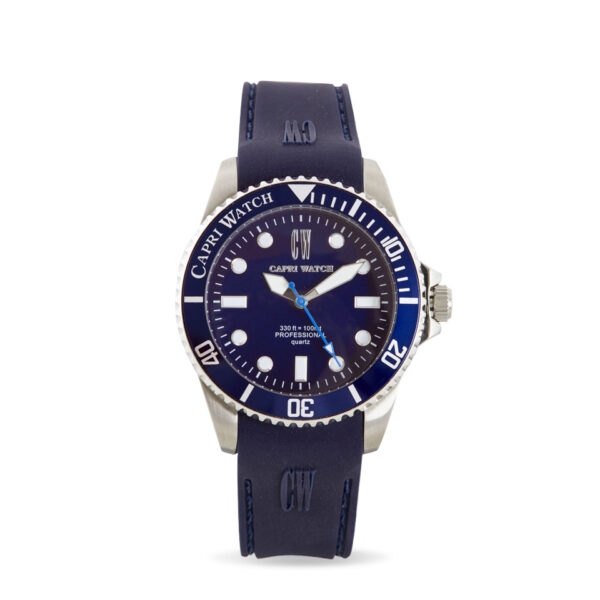 New Sub Blu Navy Silicone Strap
