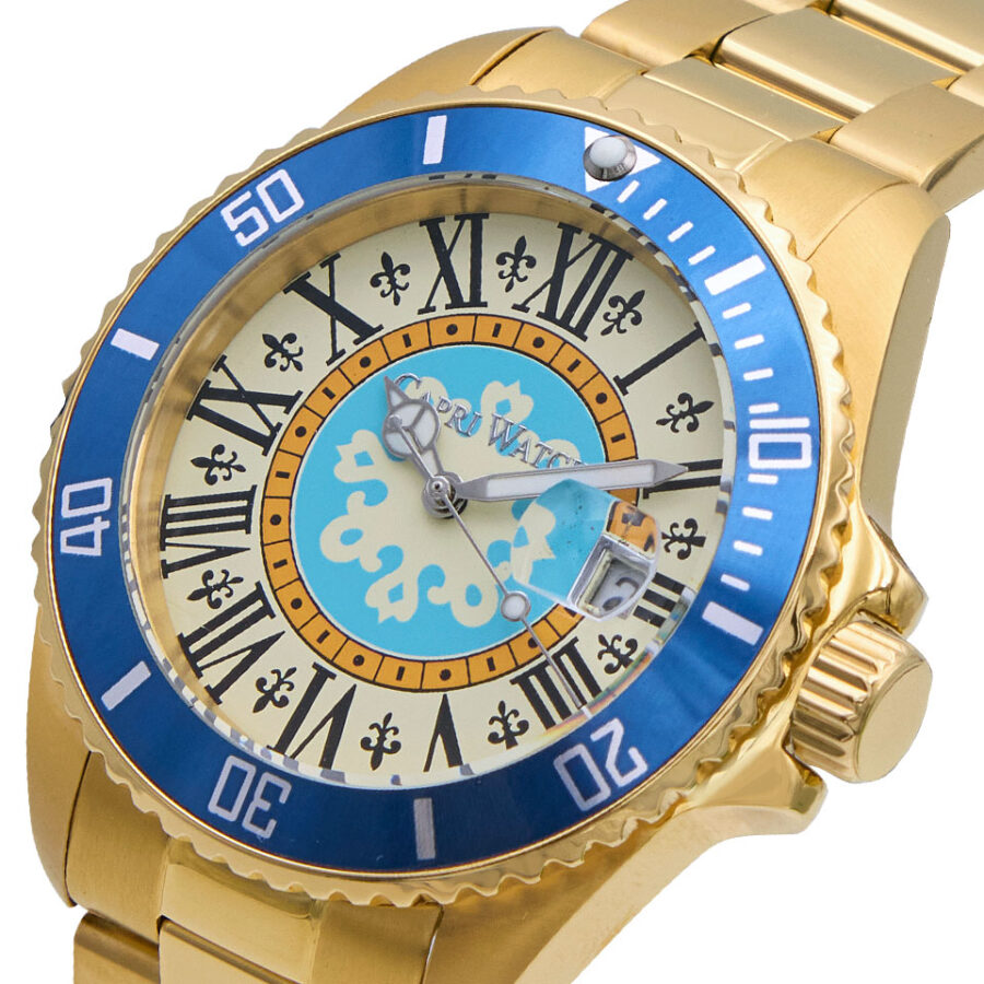 OROLOGIO SUB CAPRI FIRST 40MM GOLD BLUE - immagine 3