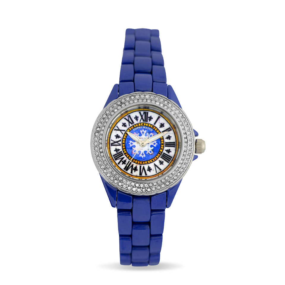 Orologio Ceramic First Blu Stones