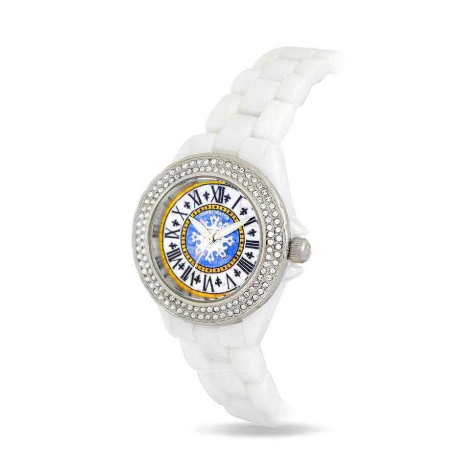 Orologio Ceramic First White Stones - immagine 3