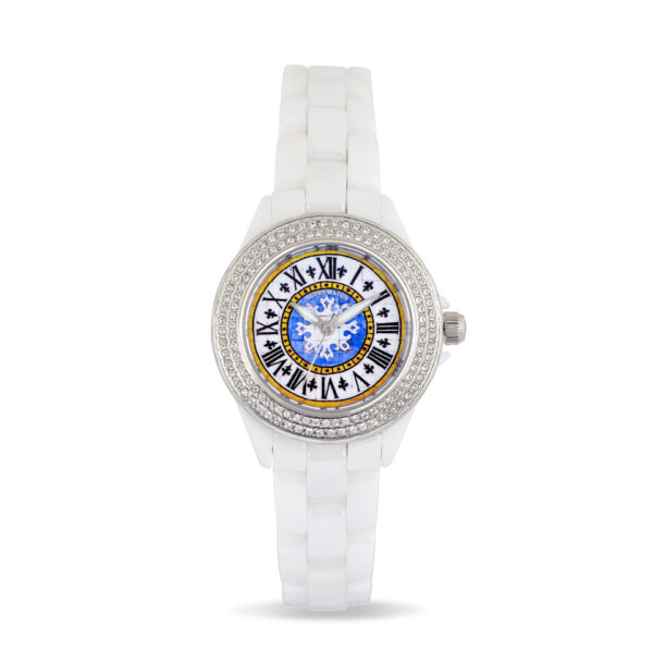 Orologio Ceramic First White Stones