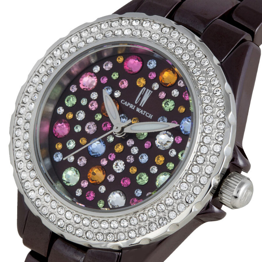 Orologio Ceramic Multijoy Brown Stones - immagine 2
