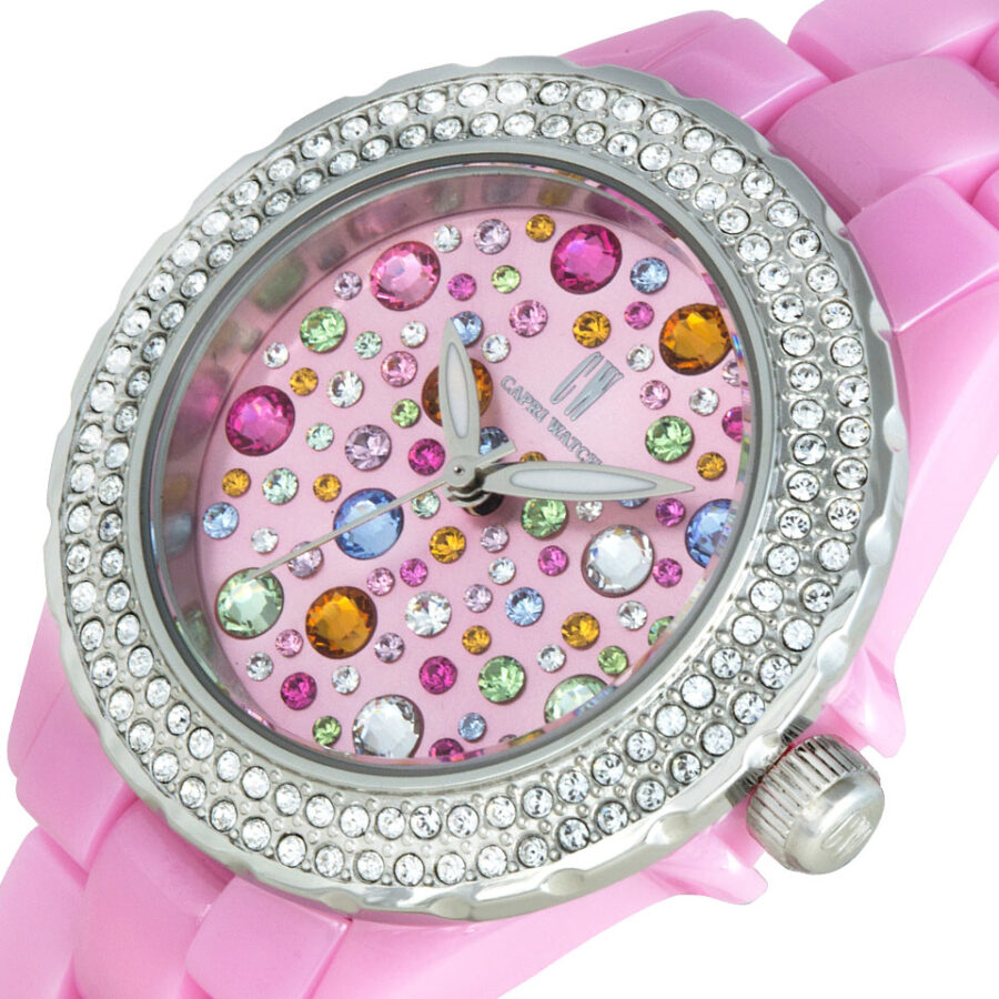 Orologio Ceramic Multijoy Pink Stones - immagine 2