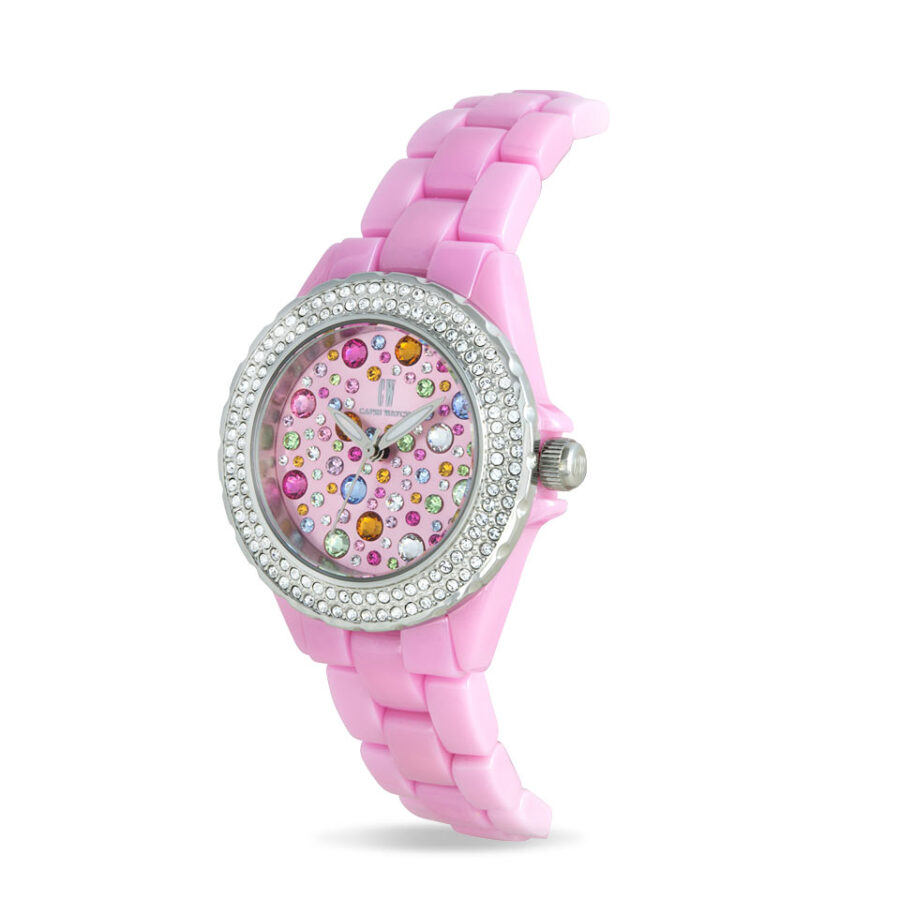 Orologio Ceramic Multijoy Pink Stones - immagine 3
