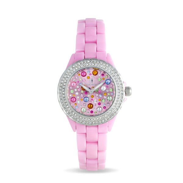 Orologio Ceramic Multijoy Pink Stones