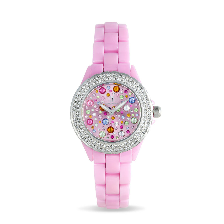 Orologio Ceramic Multijoy Pink Stones