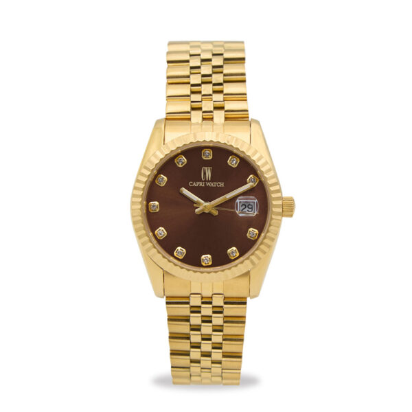 Orologio Eternity 36 Gold Brown