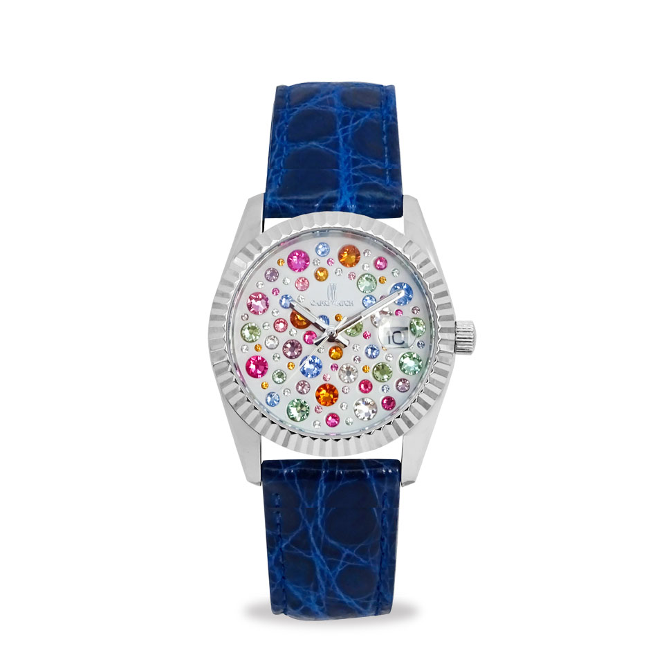 Orologio Eternity 36 Multijoy Crocodile Blue Navy