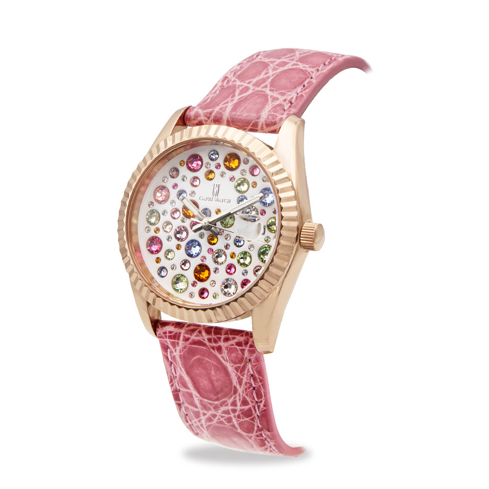 Orologio Eternity 36 Rose' Multijoy Crocodile Pink - immagine 2