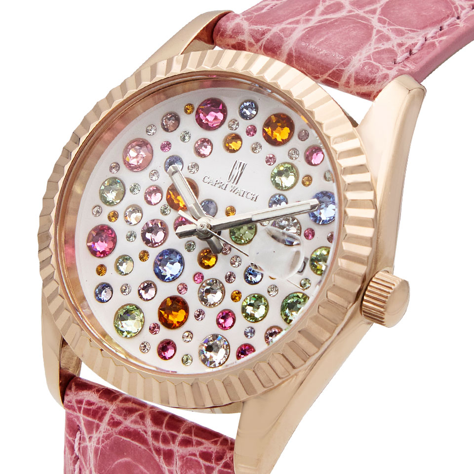 Orologio Eternity 36 Rose' Multijoy Crocodile Pink - immagine 3