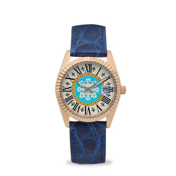 Orologio Eternity First 36 Rose' Blue Navy Crocodile