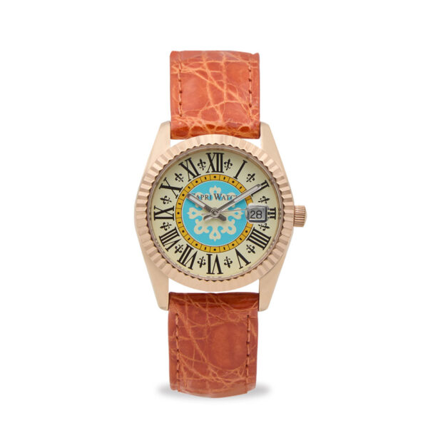 Orologio Eternity First 36 Rose' Orange Crocodile