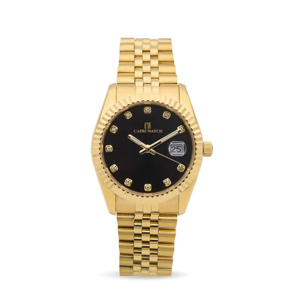 Orologio Eternity Gold Black Steel