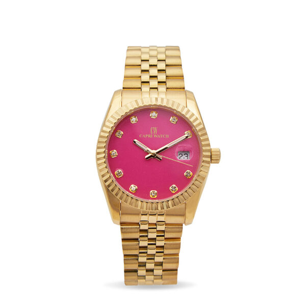 Orologio Eternity Gold Fuchsia Gold