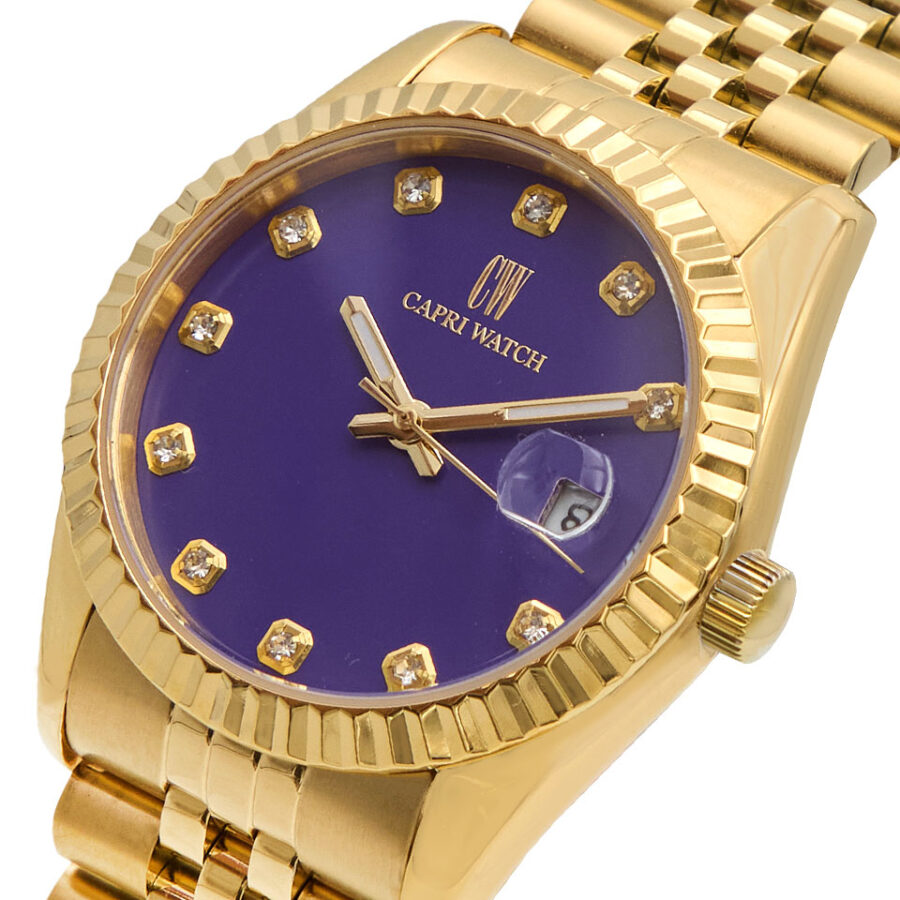 Orologio Eternity 36 Gold Purple - immagine 3
