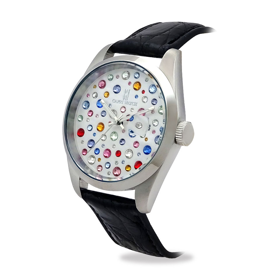 Orologio Glamou Multijoy 39 Crocodile Black - immagine 2