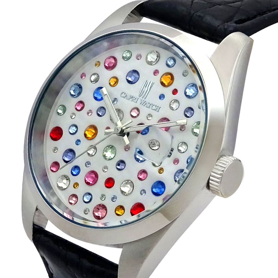 Orologio Glamou Multijoy 39 Crocodile Black - immagine 3
