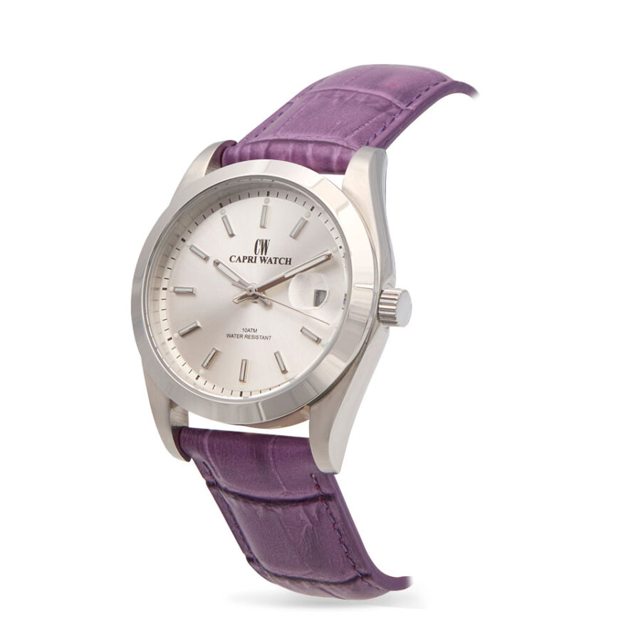 Orologio Glamour 36m Stainless Silver Purple - immagine 2