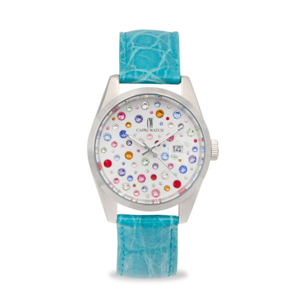 Orologio Glamour 39 Multijoy Crocodile Blue Light