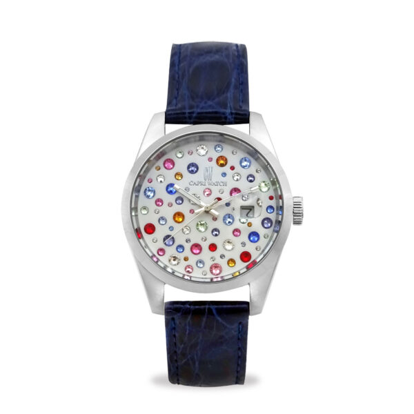 Orologio Glamour 39 Multijoy Crocodile Blue Navy