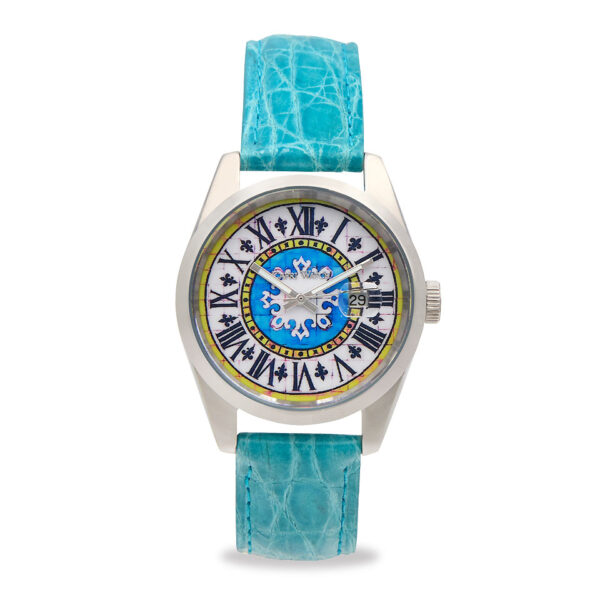 Orologio Glamour First 39 Crocodile Blue Light