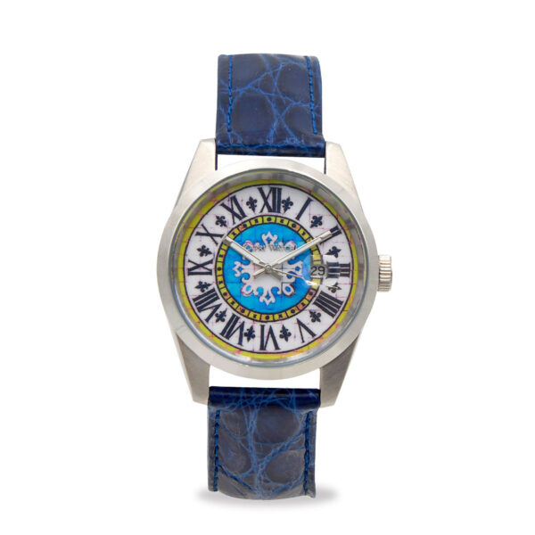 Orologio Glamour First 39 Crocodile Blue Navy