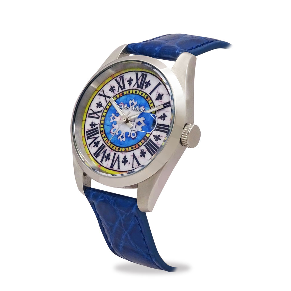 Orologio Glamour First 39 Crocodile Blue Royal - immagine 2