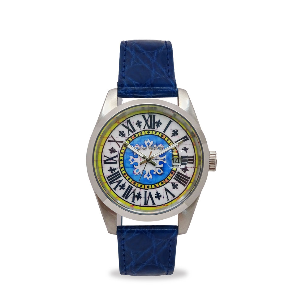 Orologio Glamour First 39 Crocodile Blue Royal