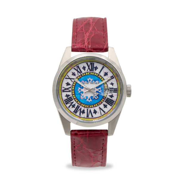 Orologio Glamour First 39 Crocodile Burgundy