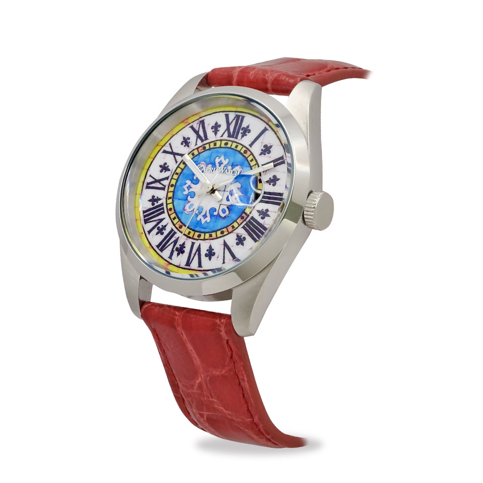 Orologio Glamour First 39 Crocodile Fuchsia - immagine 2